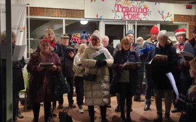 Carol Singing with Salvation Army Band at Port Solent