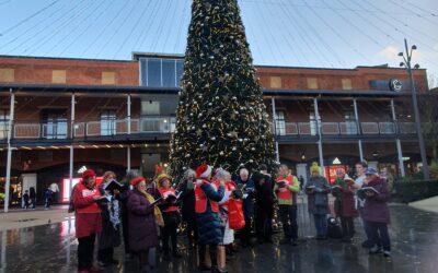 Carol Singing at Gunwharf Quays on Saturday 10 December 2023 – in aid of Christian Aid.