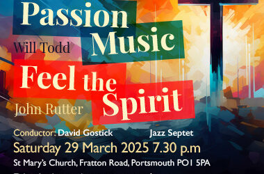 Will Todd’s Passion music fuses jazz and choral singing – coming soon!